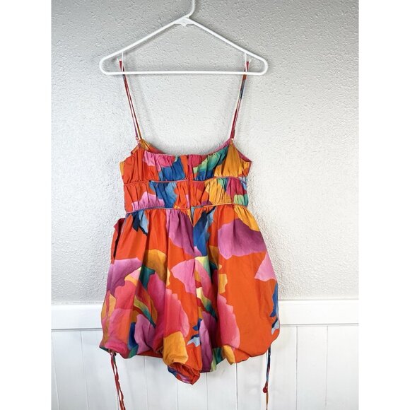 FARM Rio Ombré Chita Romper Floral Vacation Tropical Cruise Resortwear Small - Picture 12 of 16